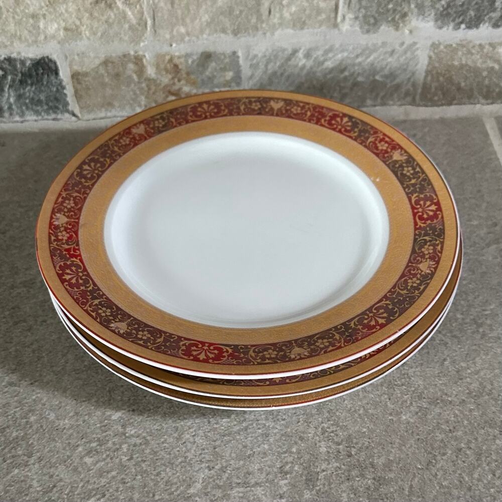 Pegasus Fine Porcelain Dinnerware 3 Dessert Plates 7.5"